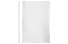 A4 CLEAR VIEW FOLDER WITH HOLES FOR FILING WHITE SET/50